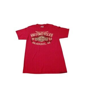 Women's Size Medium Harley-Davidson Tee Lathrop California Beef-y Hanes Fit